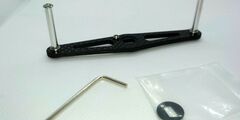 Карбоновая ручка для мультипликаторных катушек carbon straight handle 95mm black daiwa / shimano / abu garcia