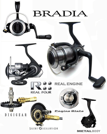 Пластиковые накладки ротора daiwa bradia 2500 деталь на схеме № 35, 37