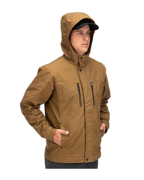 Куртка simms dockwear hooded jacket цвет carbon new!