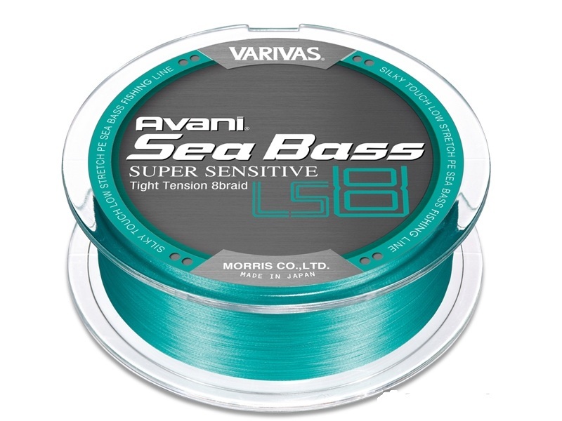 Шнур varivas avani seabass pe avani seabass pe supersensitive ls8 no.1.5 (max27.8lb) 150m roll # blue green