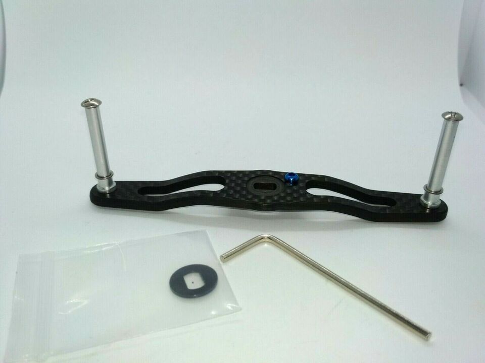 Карбоновая ручка carbon handle sky blue 85mm daiwa / shimano / abu garcia different colors
