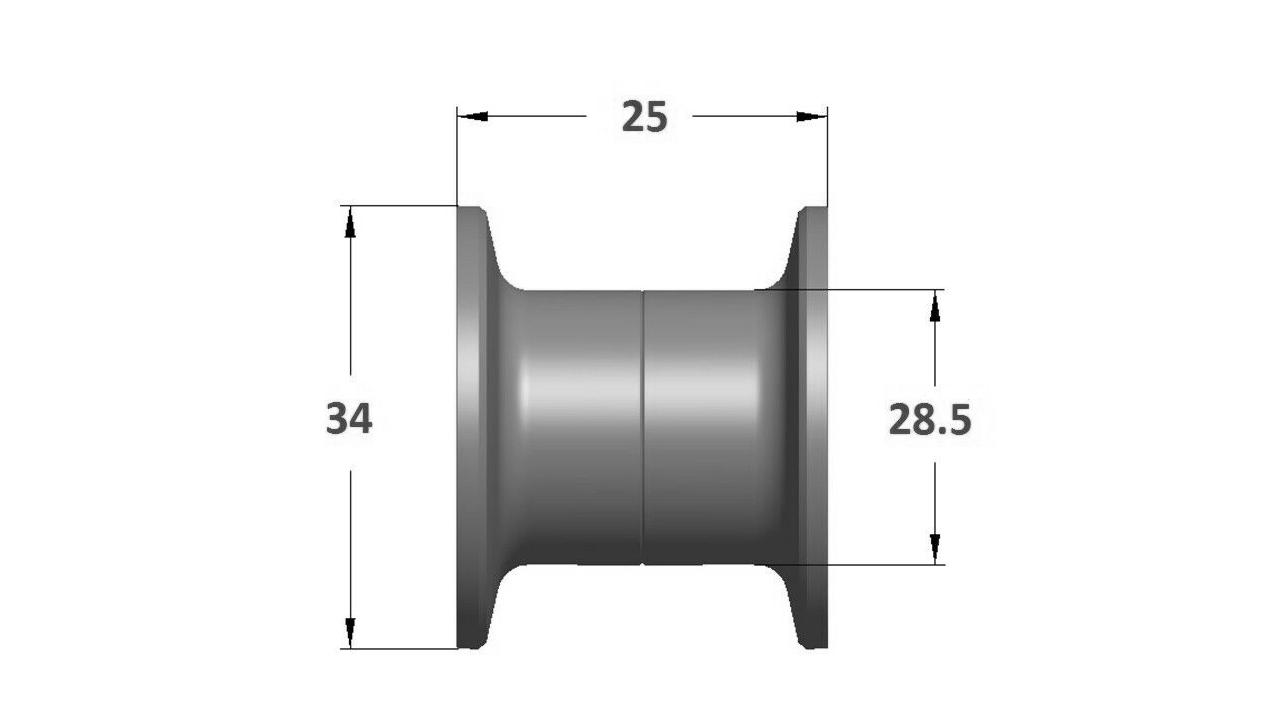 Шпуля для мультипликаторных катушек for daiwa microcast sv spool / d.34 / steez,ss sv,td-z,t3,ryoga,zillion red