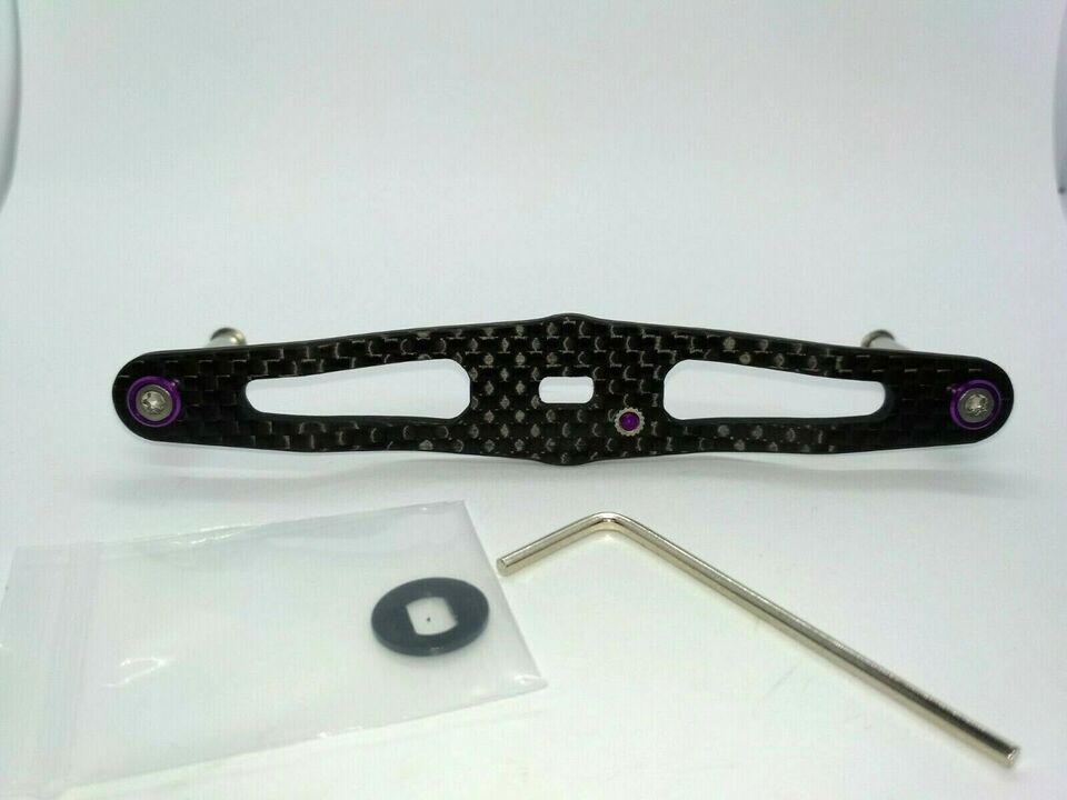 Карбоновая ручка carbon handle purple 85mm daiwa / shimano / abu garcia different colors