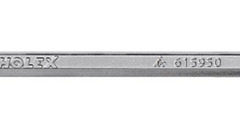 Накидной ключ, изогнутый хромированный holex 14x15 мм