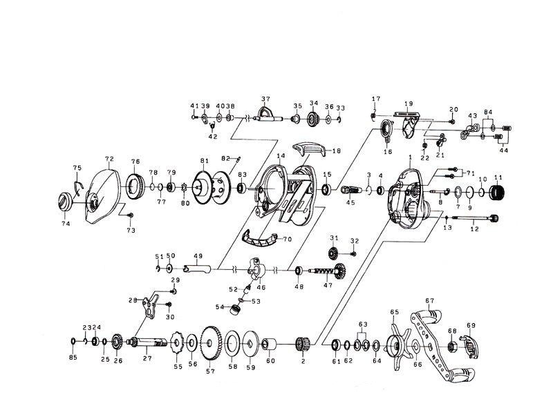 Пластиковая закрутка pawl cap daiwa megaforce twitchin bar деталь на схеме под номером 54 Пластиковая закрутка pawl cap daiwa megaforce twitchin bar деталь на схеме под номером 54