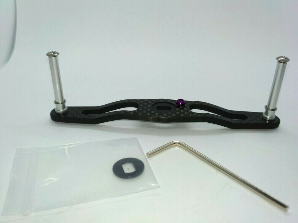 Карбоновая ручка carbon handle purple 85mm daiwa / shimano / abu garcia different colors