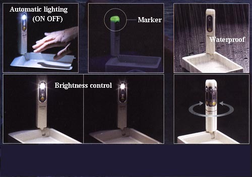 Фонарь hapyson sensor light/without plate yf-9001 Фонарь hapyson sensor light/without plate yf-9001