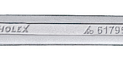 Накидной ключ, прямой, хромированный 12x13 мм