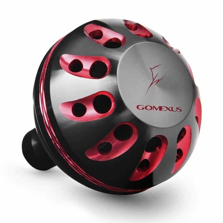 Кноб gomexus aluminum reel power knob 38mm black red