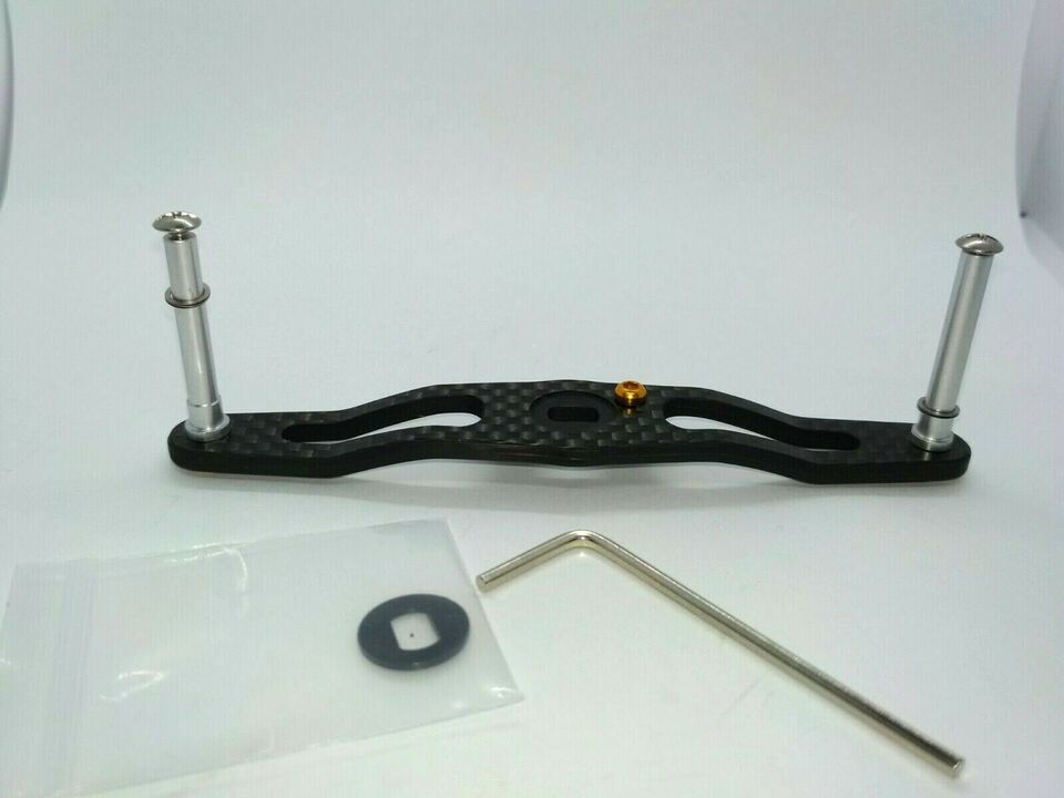 Карбоновая ручка carbon handle gold 85mm daiwa / shimano / abu garcia different colors