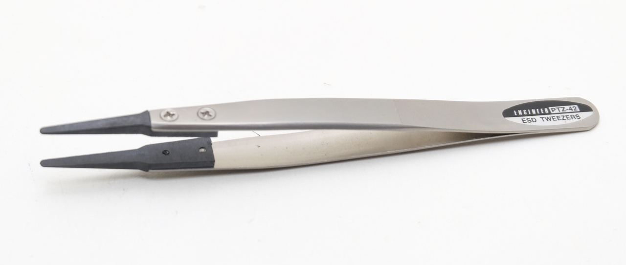 Пинцет с пластиковыми кончиками esd tweezers ptz-42 япония Пинцет с пластиковыми кончиками esd tweezers ptz-42 япония