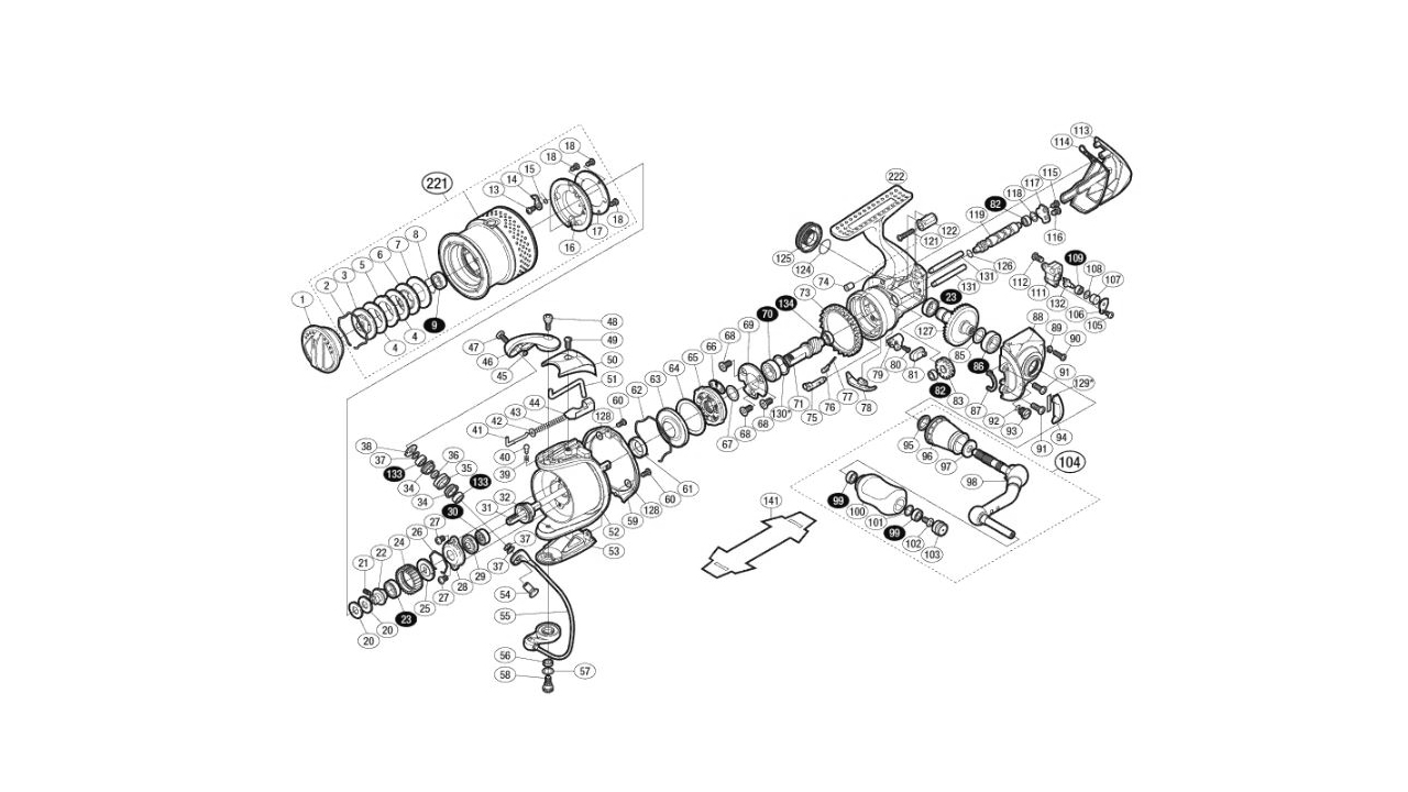 Прокладка гайки ротора  shimano stella 10 c3000s/2500