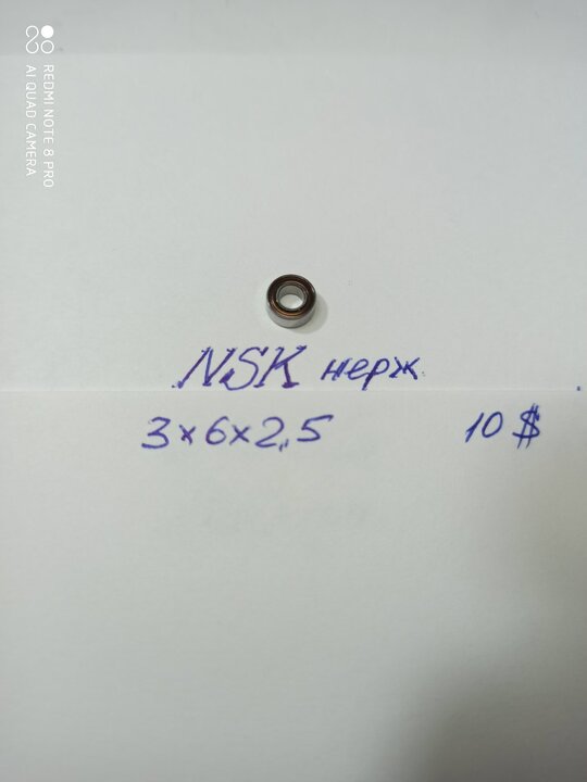 Подшипник nsk 3*6*2.5 нержавейка