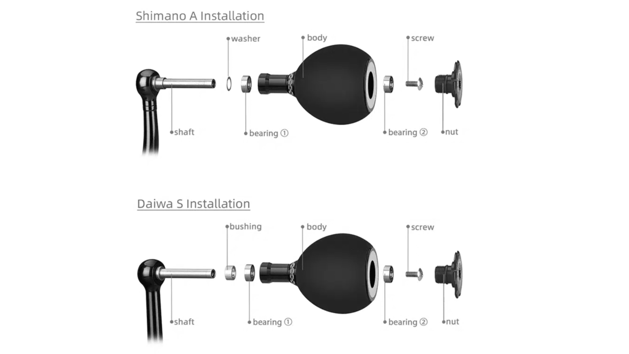 Кноб gomexus eva reel power knob 38mm ea38 black silver Кноб gomexus eva reel power knob 38mm ea38 black silver