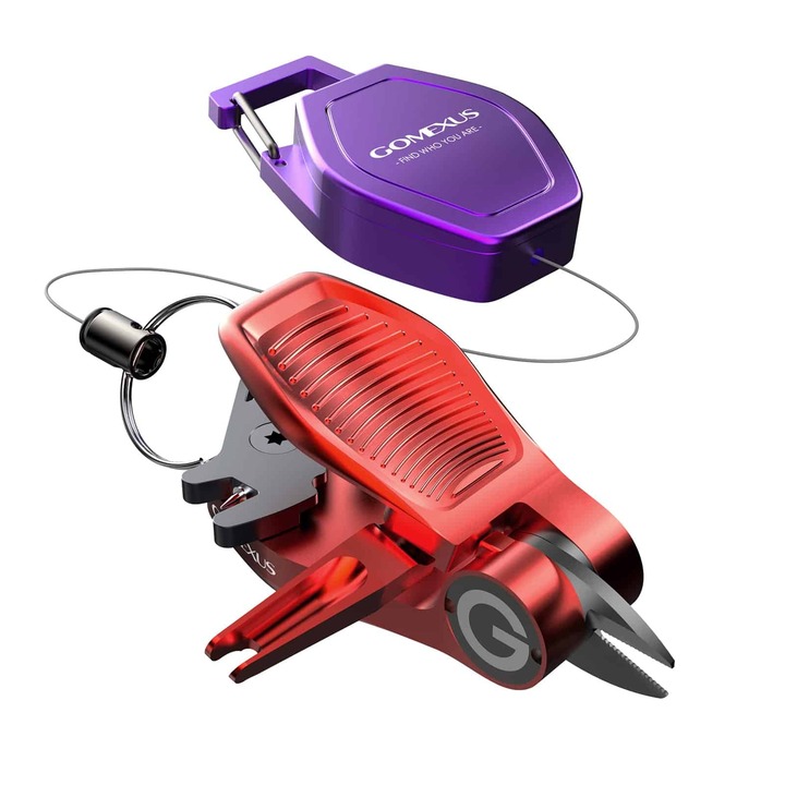 Мултиинструмент для обрезки шнура, завязывания крючка gomexus sharkbite nippers&retractor combo Мултиинструмент для обрезки шнура, завязывания крючка gomexus sharkbite nippers&retractor combo