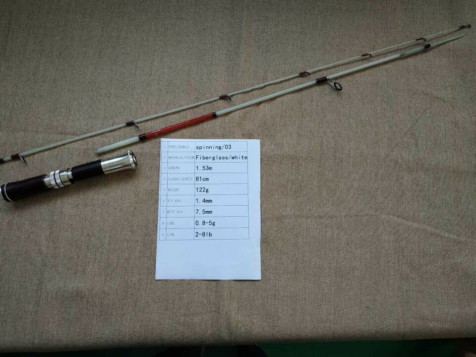 Спиннинговое удилище fiberglass spinning rod #3 immersion stream x8 spider craft g512uls white Спиннинговое удилище fiberglass spinning rod #3 immersion stream x8 spider craft g512uls white