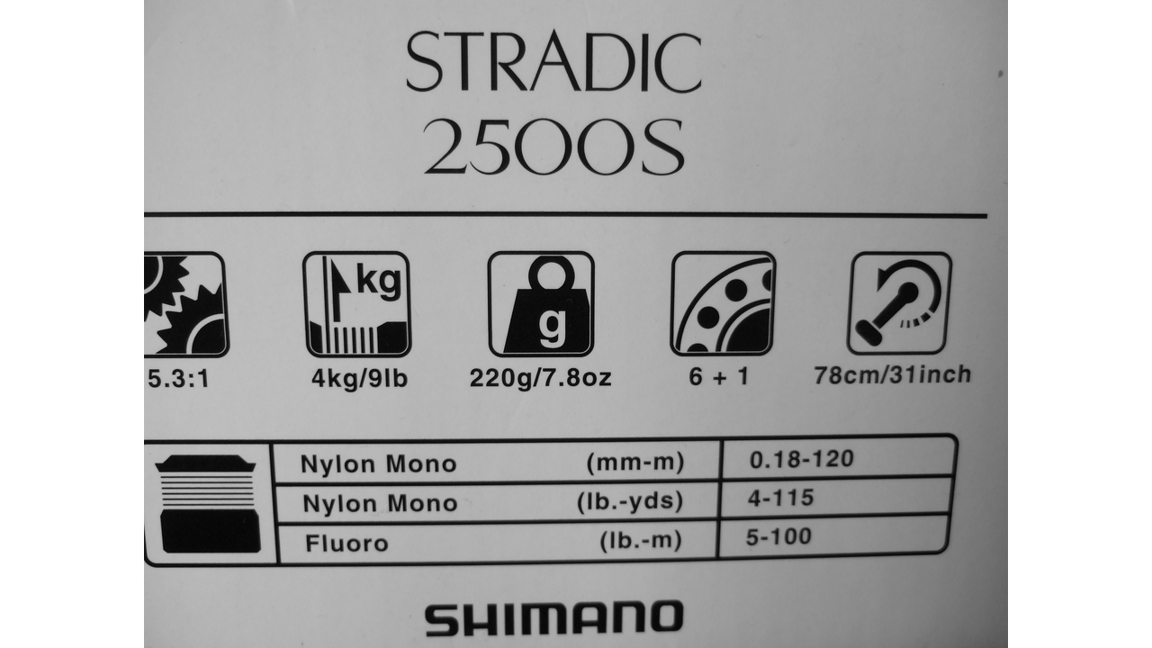 Shimano 19 stradic 2500s