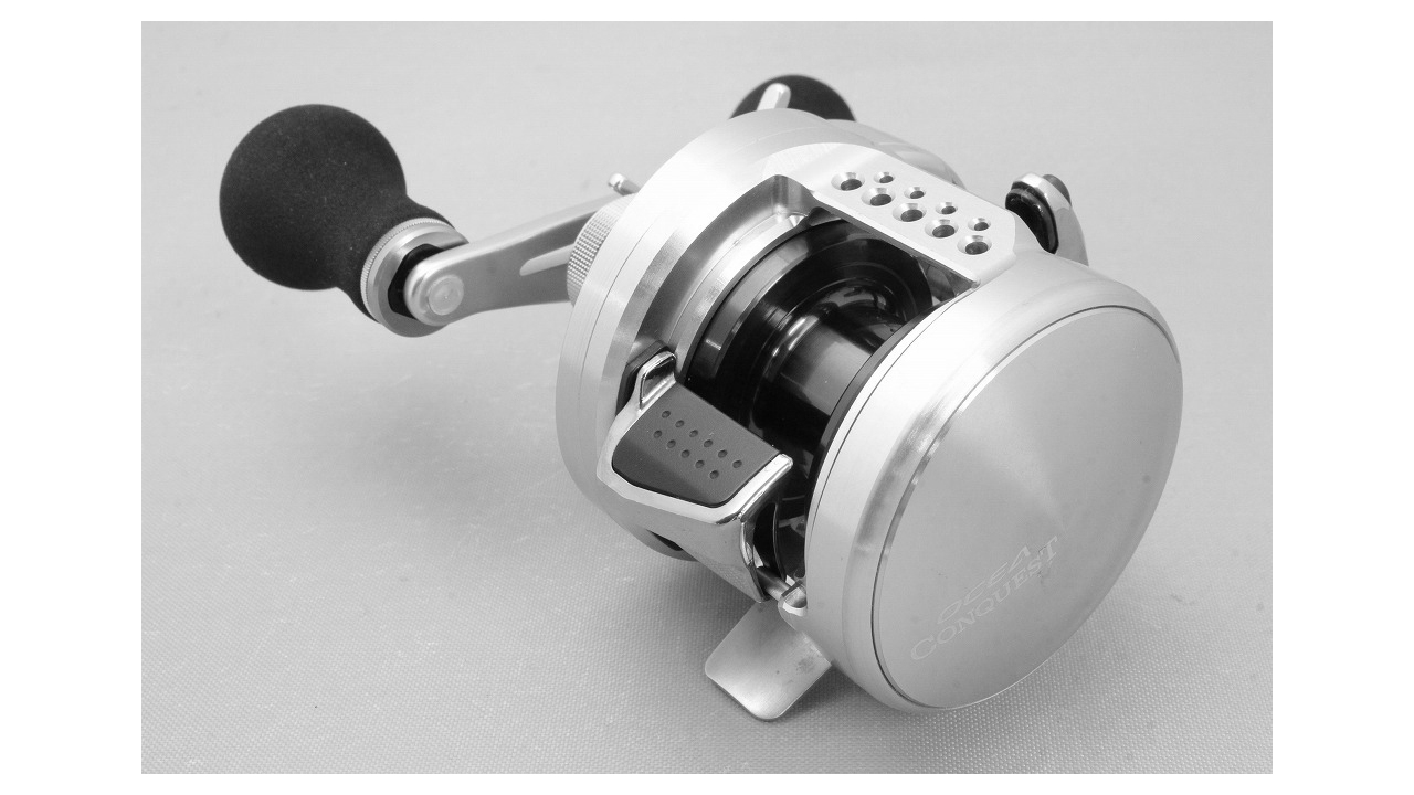 Shimano 15 ocea conquest 201-pg baitcasting reel for tai-rubber