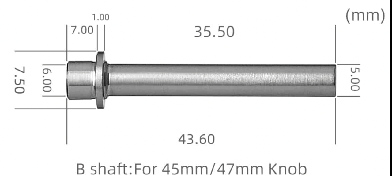Ось для кнобов gomexus drill fitment accessories shaft 5mm
