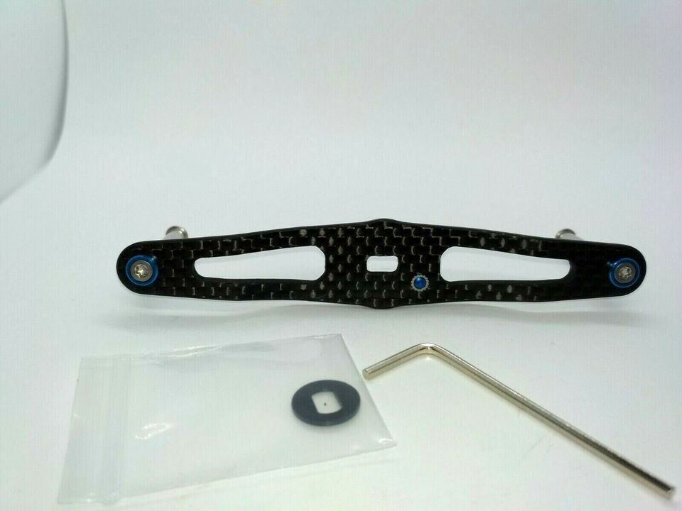 Карбоновая ручка carbon handle sky blue 85mm daiwa / shimano / abu garcia different colors