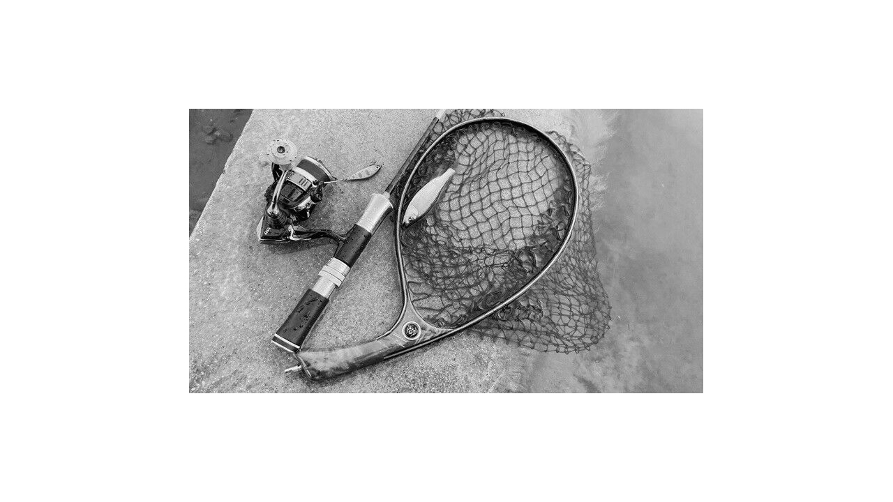 Подсак landing net / handmade / natural wood / immersion stream