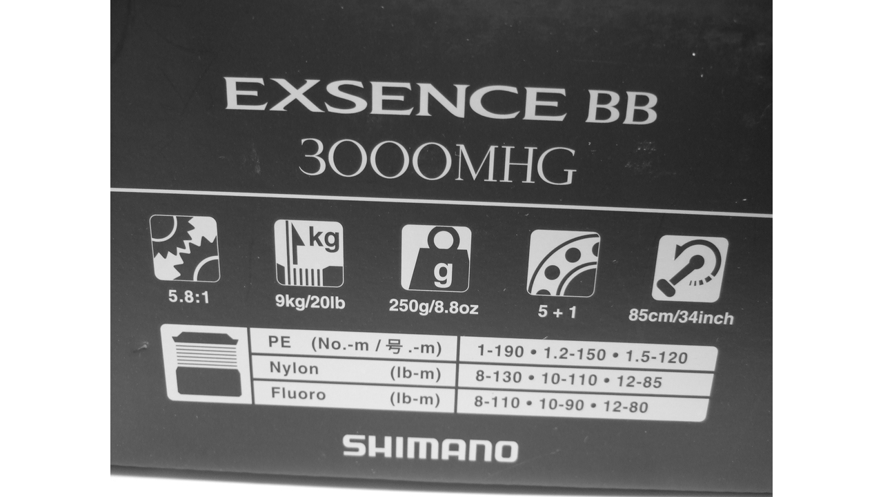 Спиннинговая катушка shimano 20 exsence bb 3000mhg