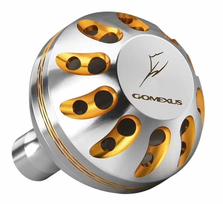 Кноб gomexus aluminum reel power knob 35mm silver gold