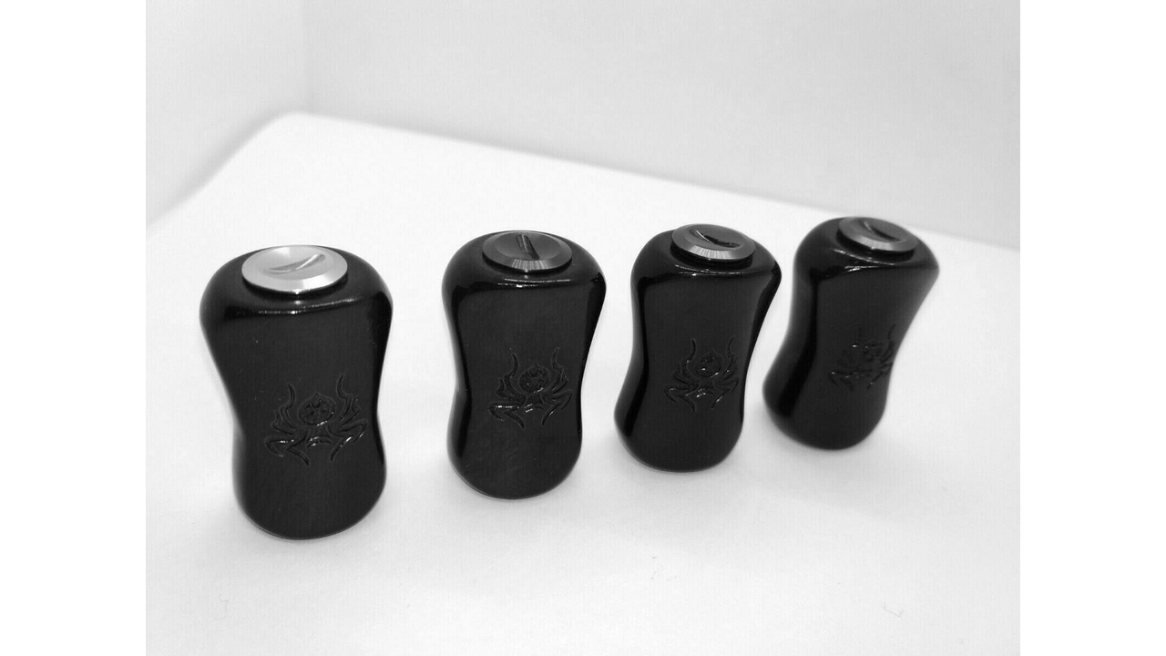 Кноб для катушек daiwa / shimano wood handle knob "spider" gray