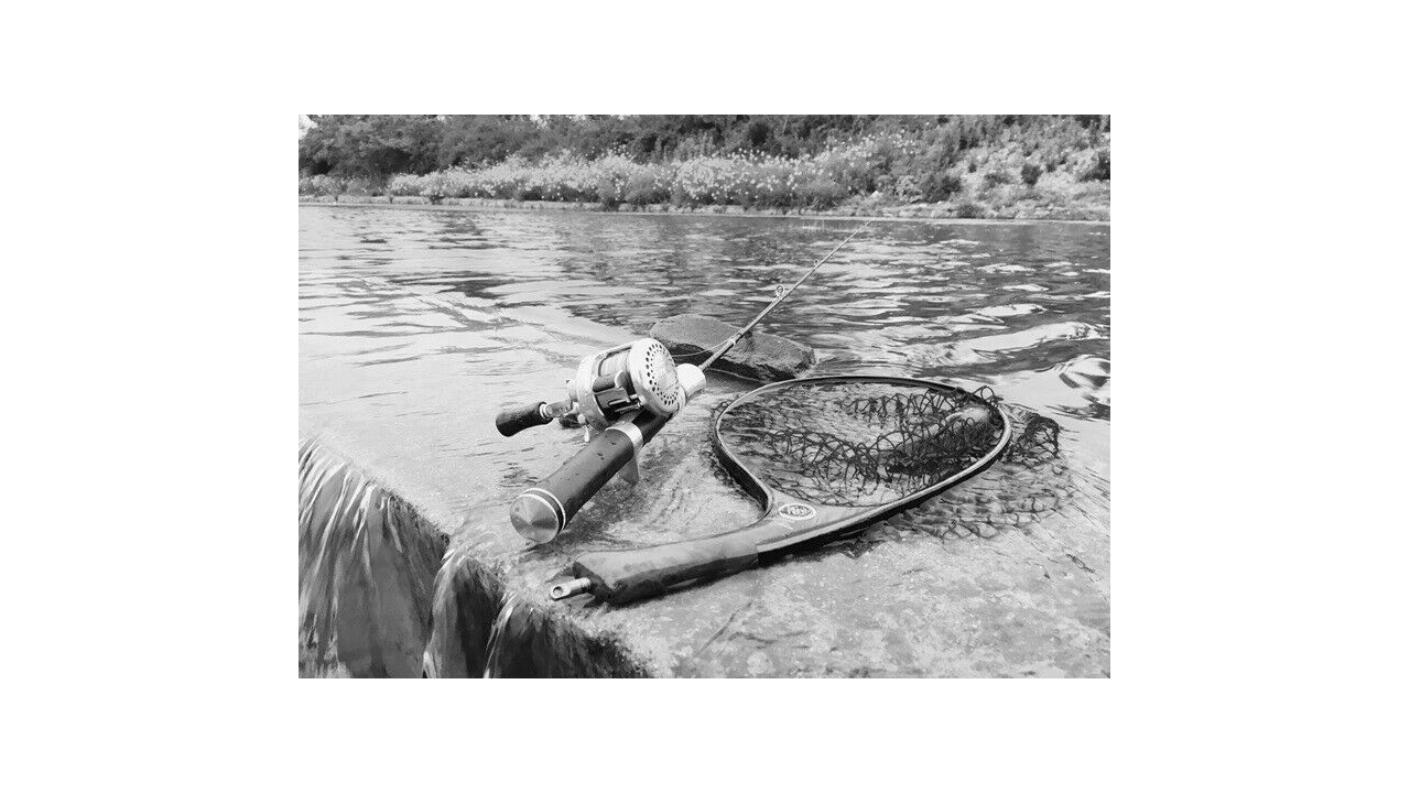 Подсак landing net / handmade / natural wood / immersion stream