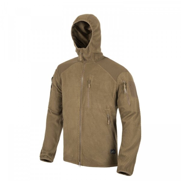Куртка alpha hoodie - grid fleece