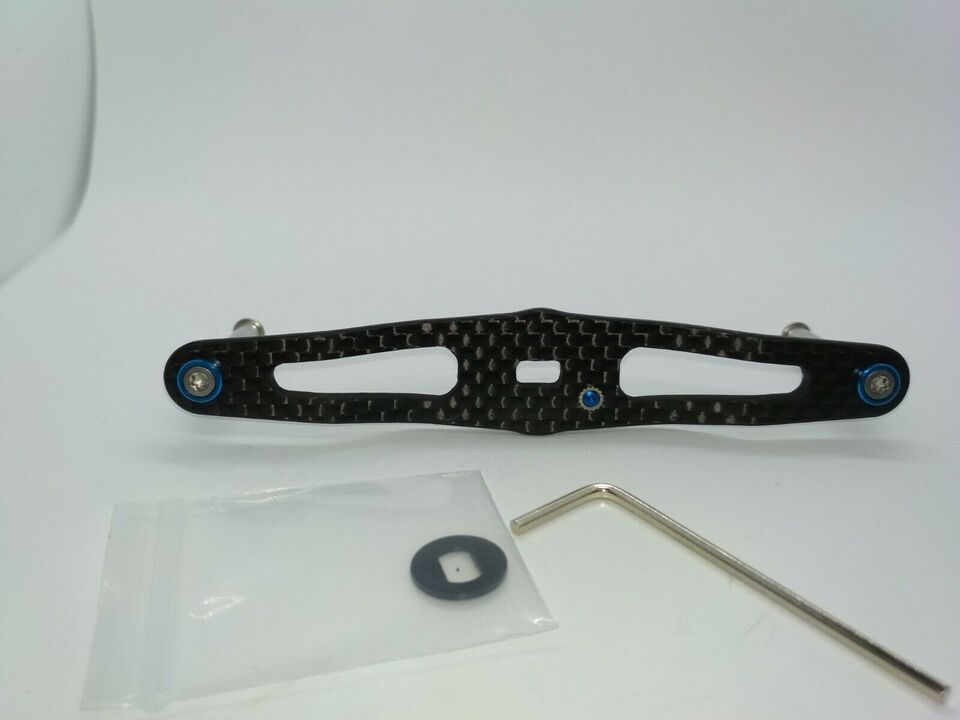 Карбоновая ручка carbon handle purple blue 90 daiwa / shimano / abu garcia different colors