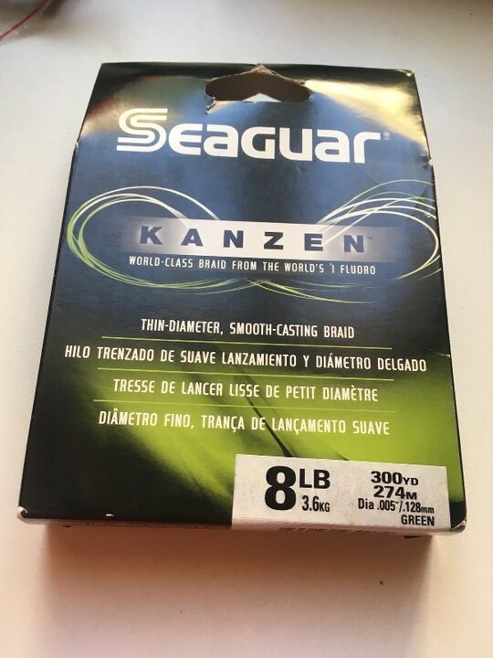 Шнур seaguar kanzen braided fishing line 274 м. 8 lb (0.128 мм) зеленый  суперцена