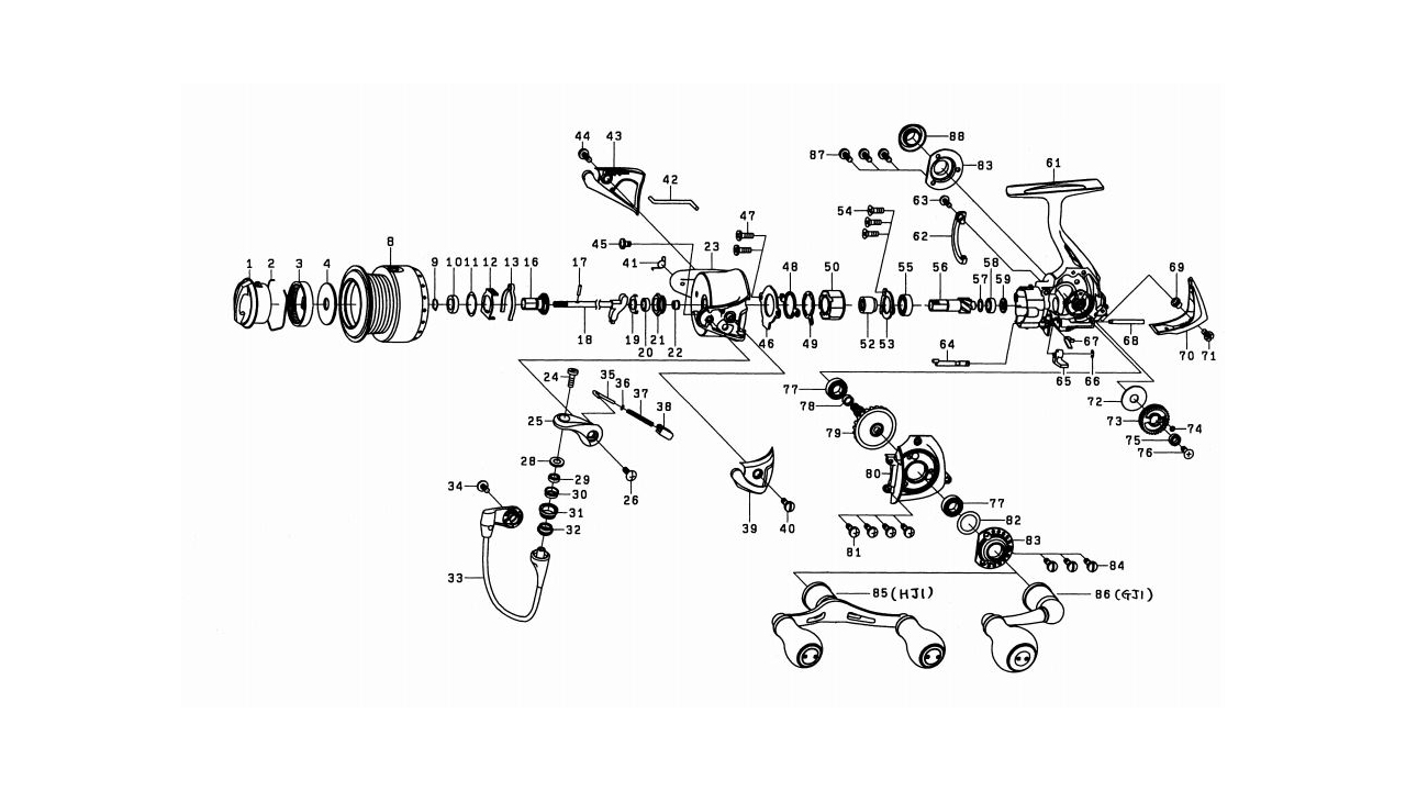 Главная пара с паразиткой daiwa emeraldas 09 2506/daiwa exist 2500/2506/2508 деталь под номером 56, 73, 79 Главная пара с паразиткой daiwa emeraldas 09 2506/daiwa exist 2500/2506/2508 деталь под номером 56, 73, 79