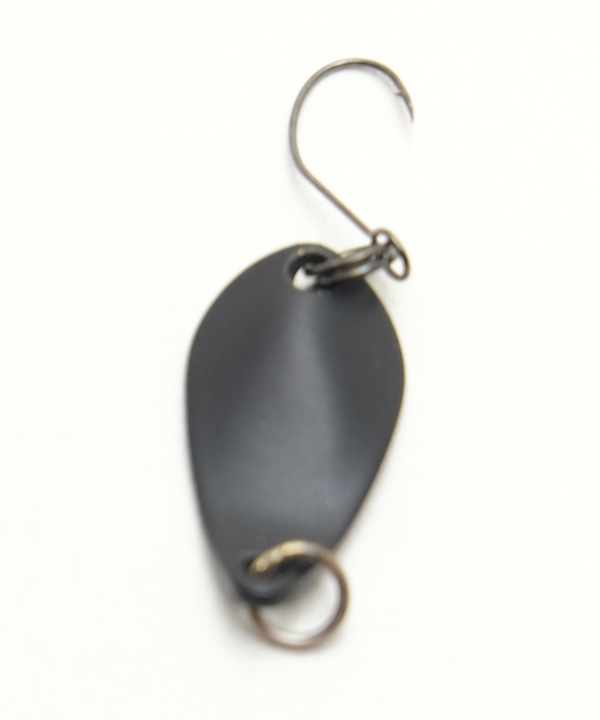 Форелевая блесна trout spoon no name 1.9 gr black