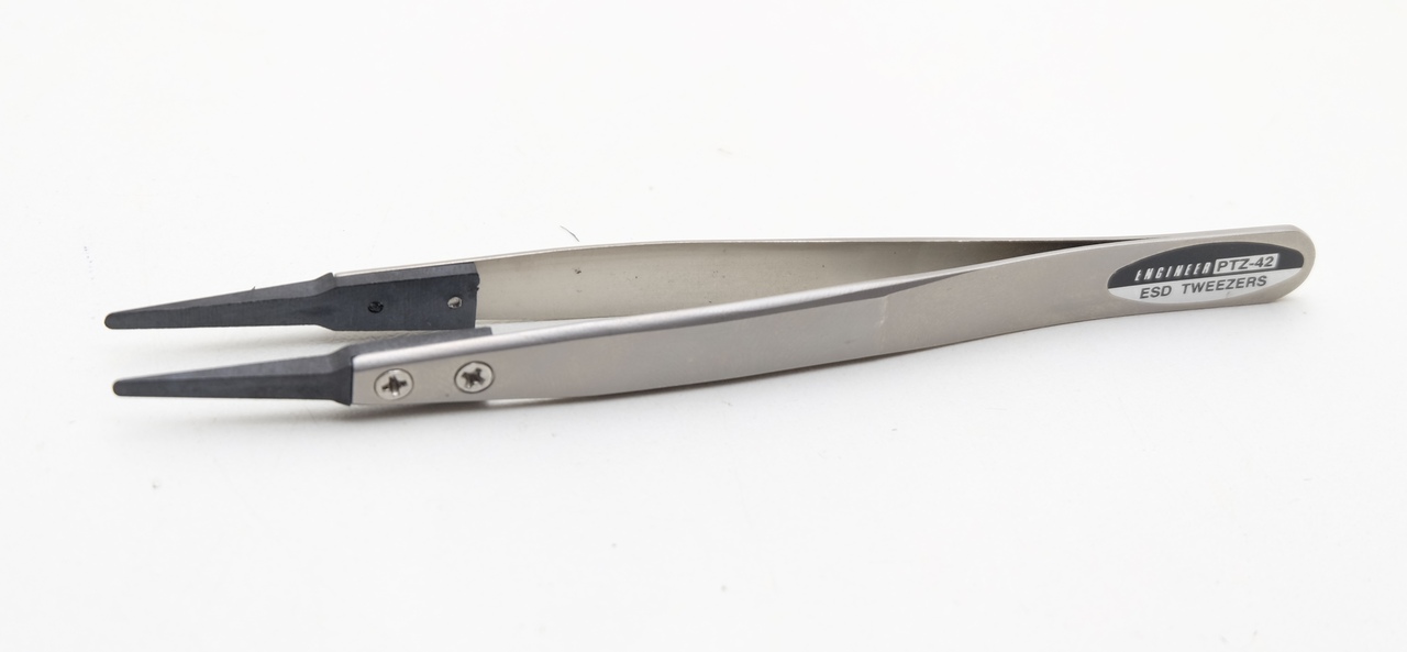 Пинцет с пластиковыми кончиками esd tweezers ptz-42 япония