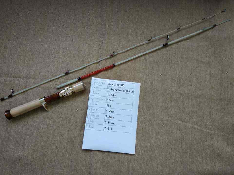 Кастинговое удилище fiberglass casting rod #5/ immersion stream x8 spider craft g512uls white Кастинговое удилище fiberglass casting rod #5/ immersion stream x8 spider craft g512uls white