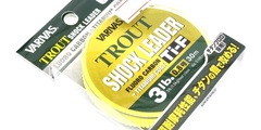 Леска varivas trout shock leader ti fluorocarbon no. 0.8 3.0lb 30m #natural