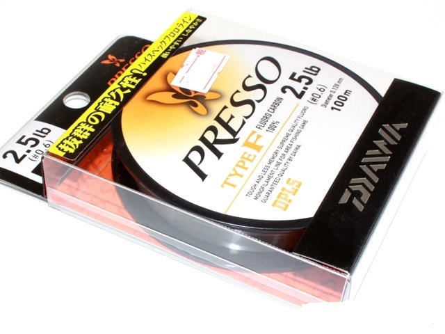 Леска daiwa presso line presso line type-f 2.5lb 100m #clear