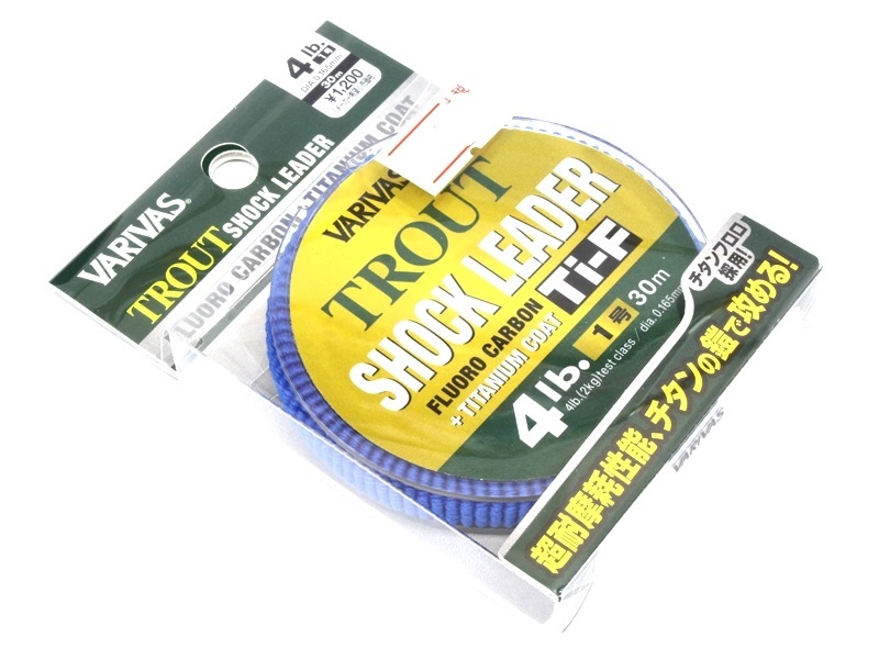 Леска varivas trout shock leader ti fluorocarbon no. 1.0 4.0lb 30m #natural