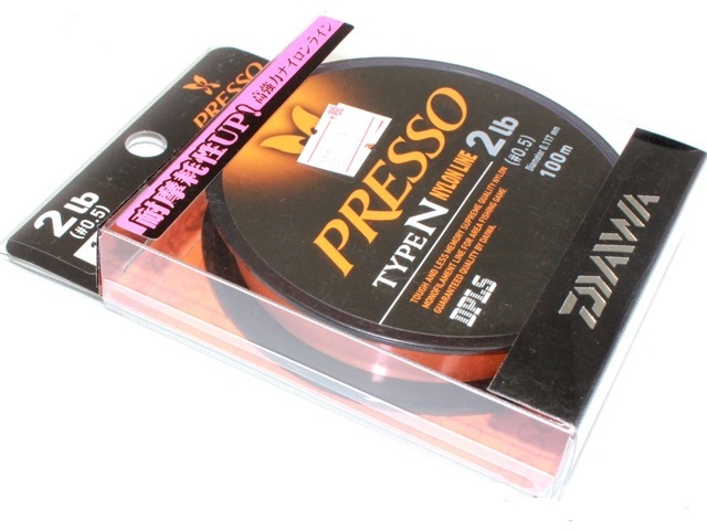 Леска daiwa presso line presso line type-n 4lb 100m #fine orange