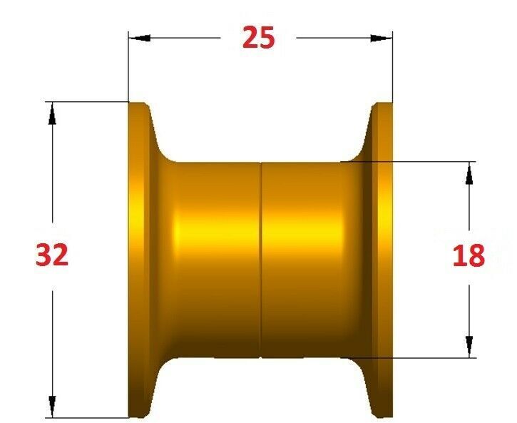 Шпуля для мультипликаторных катушек for daiwa air series / sv light ltd tn / premium spool / sds custom red