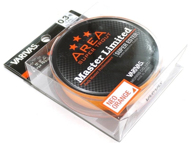 Леска varivas area master limited super ester no.0.3 1.4lb diameter 0.090mm #neo orange 140m roll