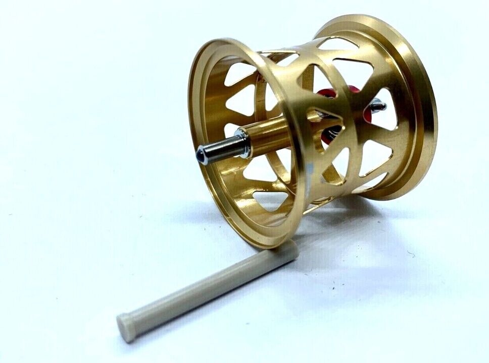 Шпуля roro microcast diy titanium spool for 17 scorpion bfs, 17 curado bfs, 21 slx bfs bc26 gold Шпуля roro microcast diy titanium spool for 17 scorpion bfs, 17 curado bfs, 21 slx bfs bc26 gold