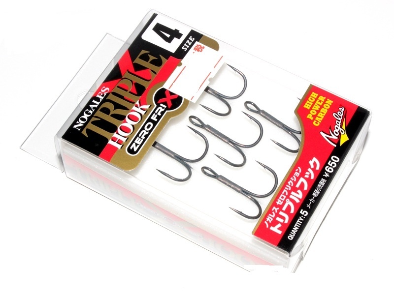 Тройники  gran triple hook zero friction triple hook size # 4 # stealth gray