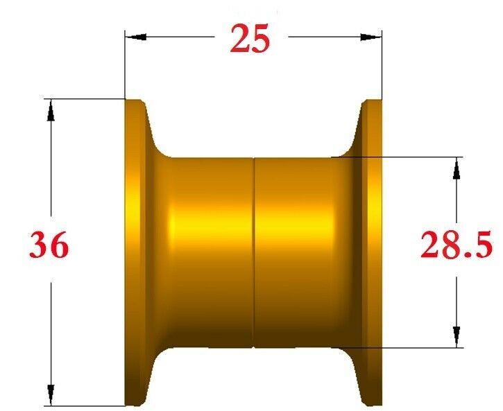 Шпуля для мультипликаторных катушек sv spool for daiwa td-z 100 / td zillion 100 / 21 steez a tw hlc red