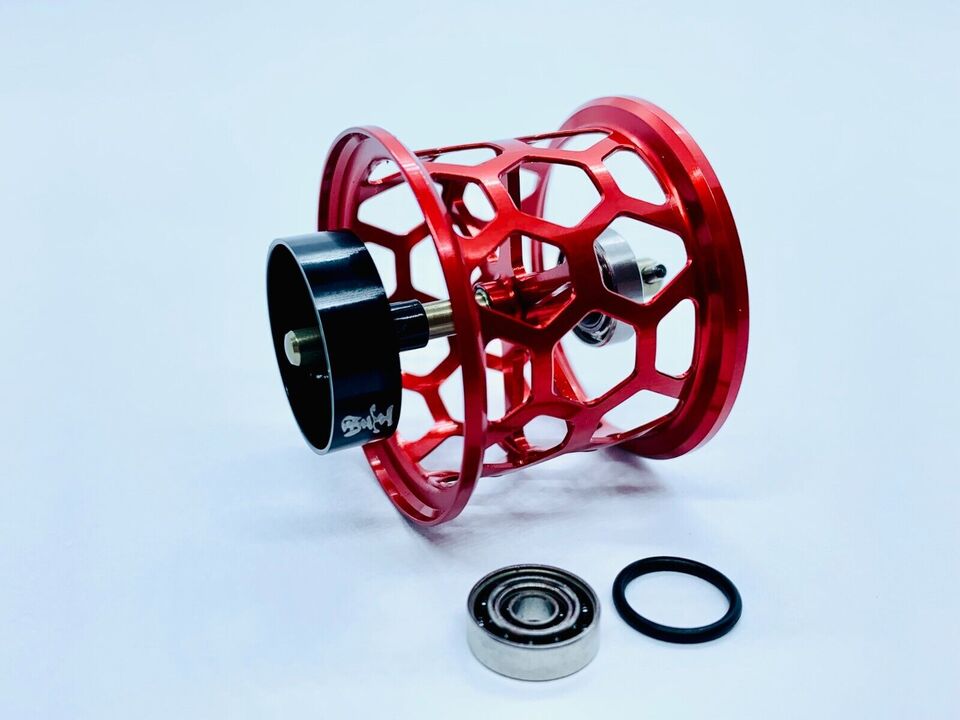 Шпуля amo daiwa bfs honeycomb spool + !!! 2 way bearings kit !!! / d.34/ steez / t3 red