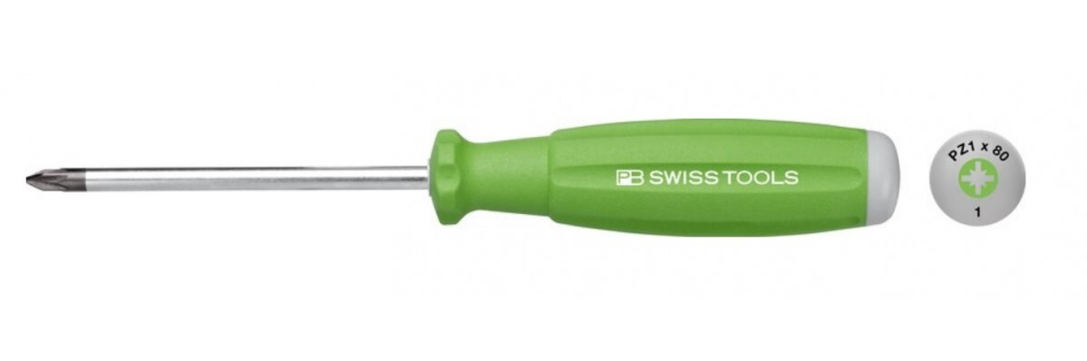 Отвёртка прецизионная крестовая pb swiss tools swissgrip screwdriver for pozidriv screws size 1