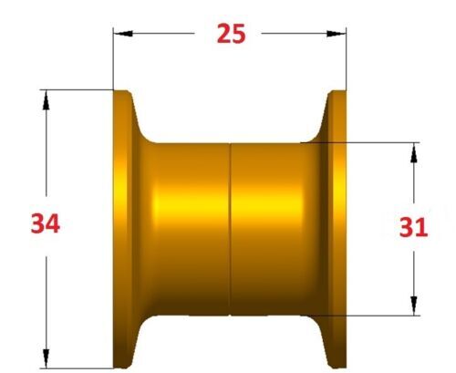 Шпуля для мультипликаторных катушек  daiwa bfs x-spool / d.34 / 5.8 g / steez, ss sv, td-z, t3, ryoga, zillion red