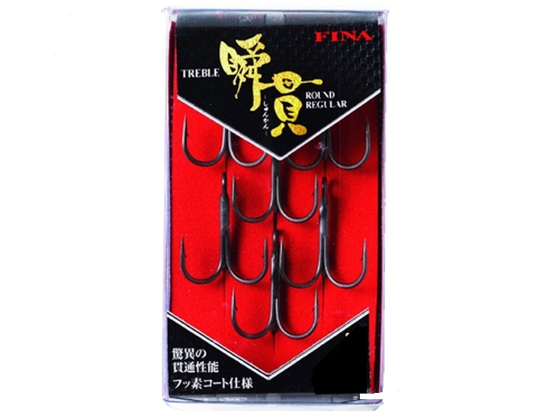 Тройники fina plug hook shunuki treble round regular # 5 # gunmetal