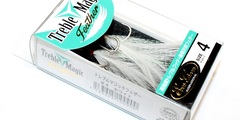 Тройники  evergreen treble hook treble magic feather hook size # 4 # white